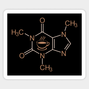 Caffeine Chemical Formula - Coffee Lovers Gift Idea Sticker